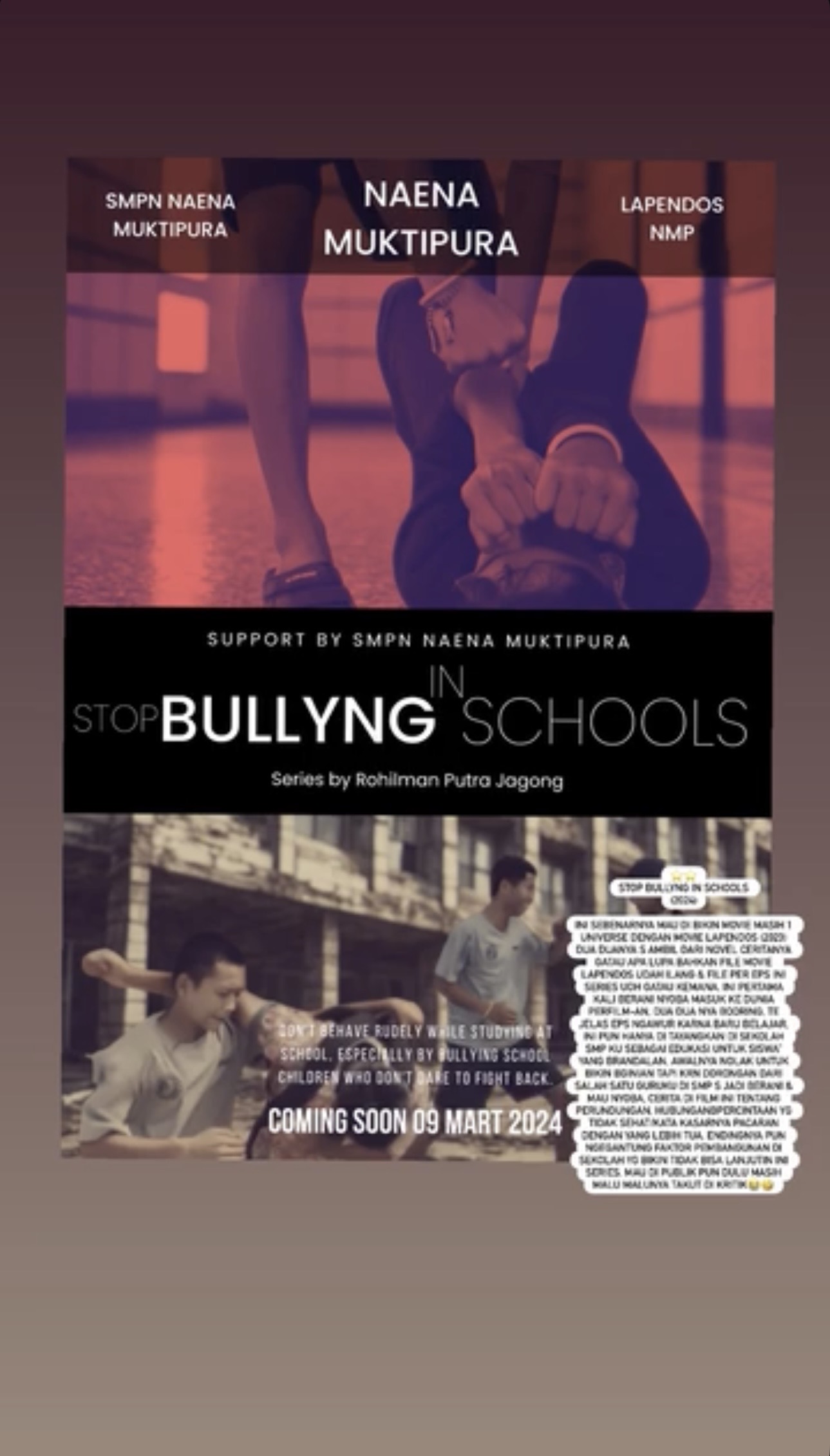Poster Stop Bullying in Schools
