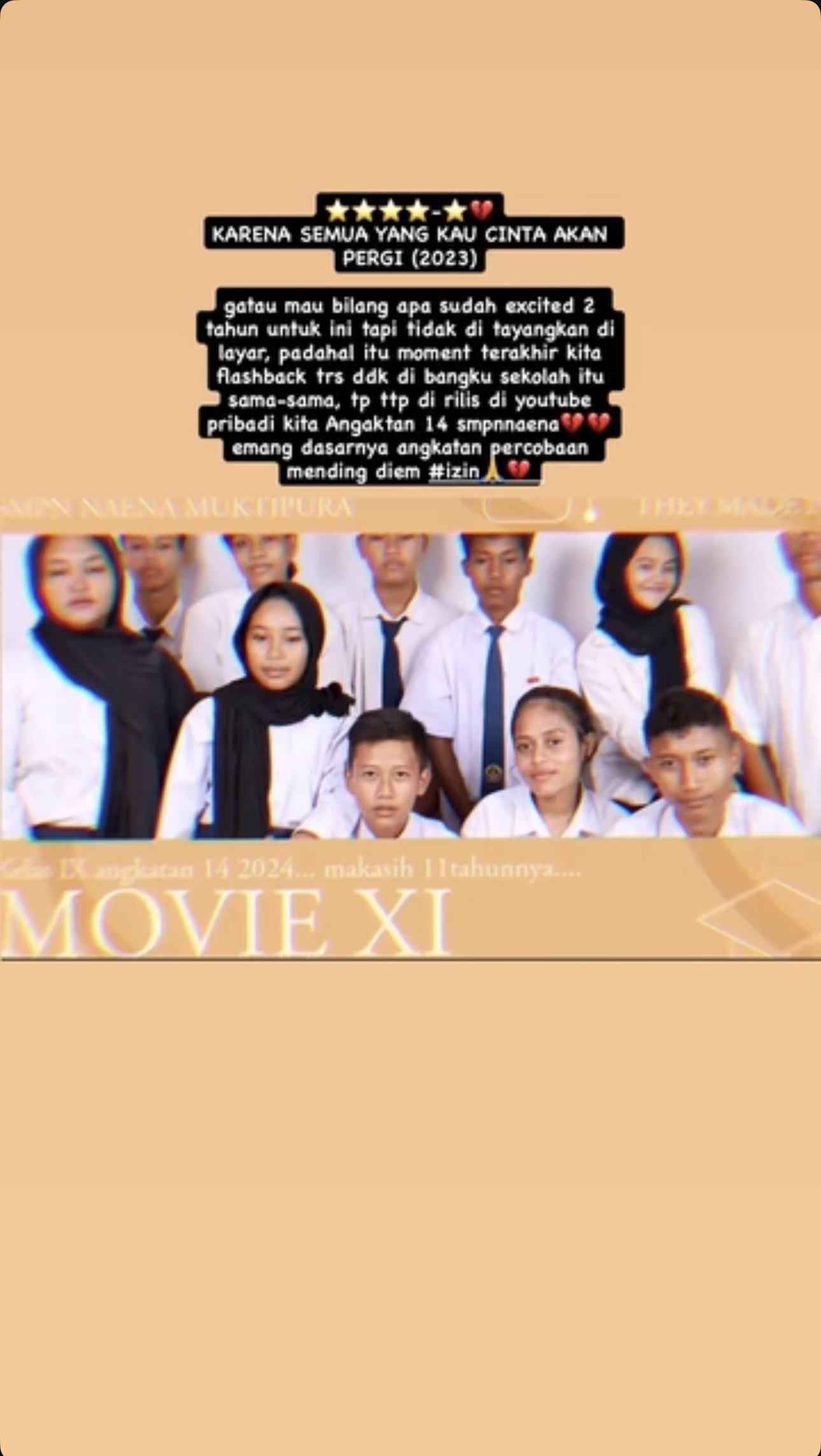 Poster Movie XI Angkatan 14
